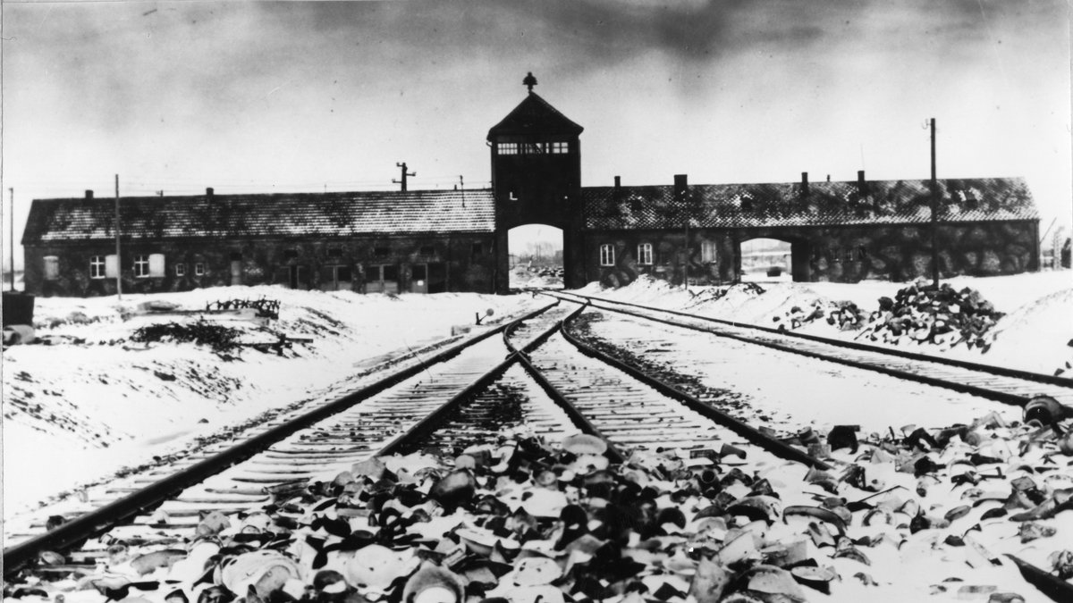 Det största koncentrationslägret var Auschwitz i södra Polen.